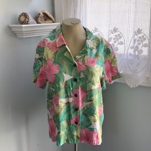 Caribbean Joe tropical print shirt.